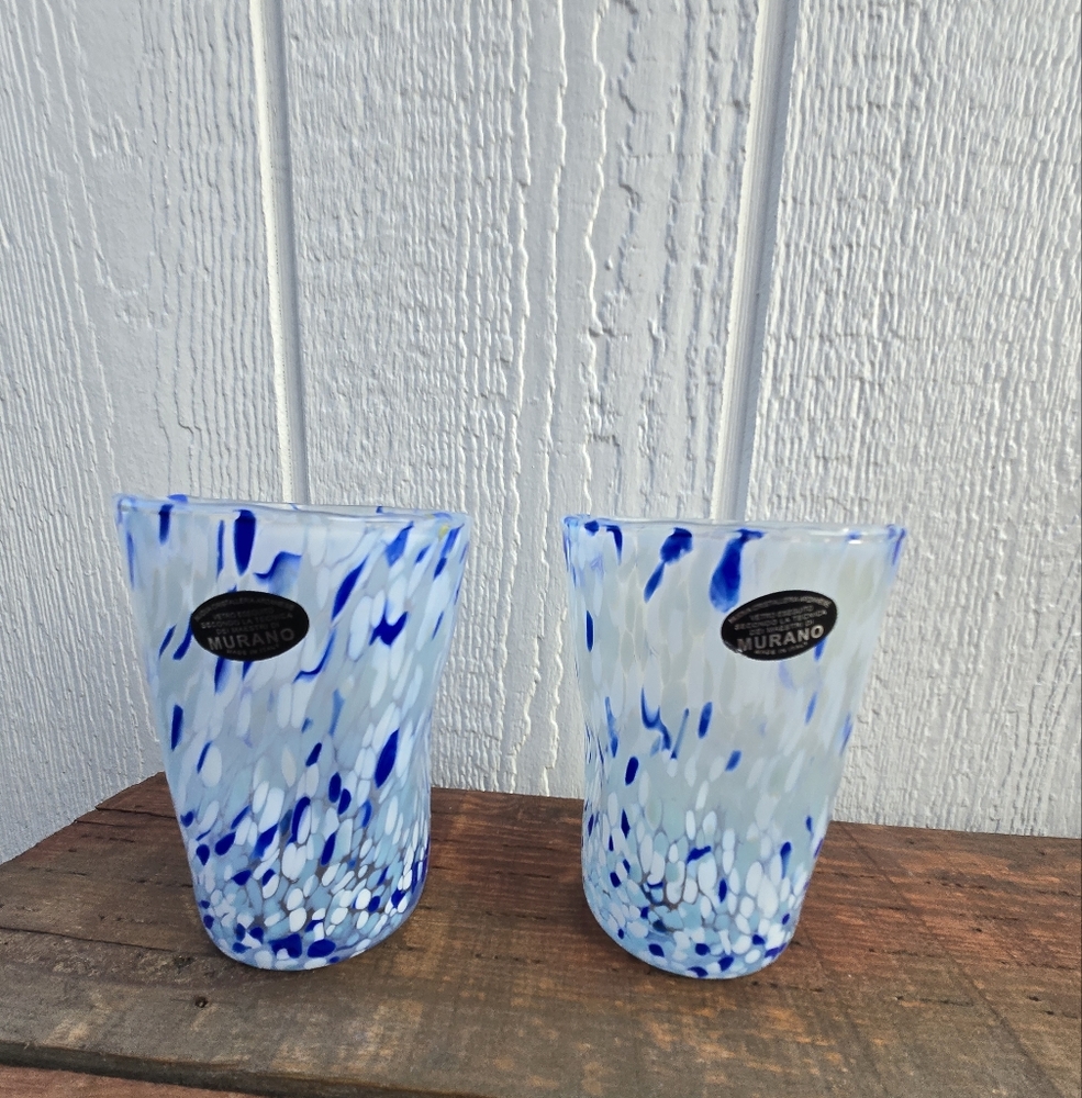 Murano Splatter Concave Glass Set